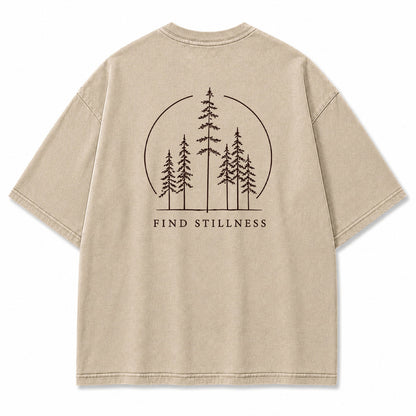 Find Stillness Pine Forest Graphic T-Shirt