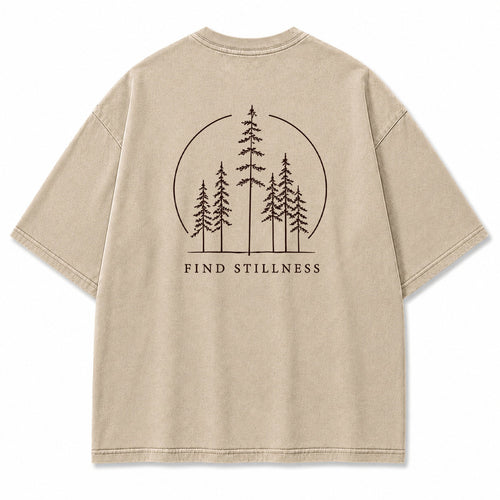 Find Stillness Pine Forest Graphic T-Shirt