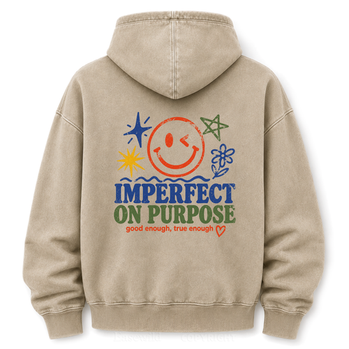 Imperfect On Purpose Washed Graphic Hoodie
