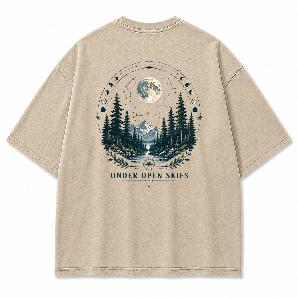 Moonlit Wildwood Compass Graphic T-Shirt