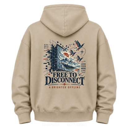 Pixel to Peaks  Graphic Hoodie