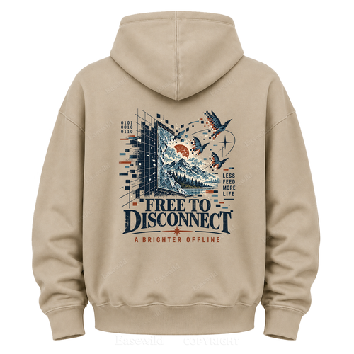 Pixel to Peaks  Graphic Hoodie