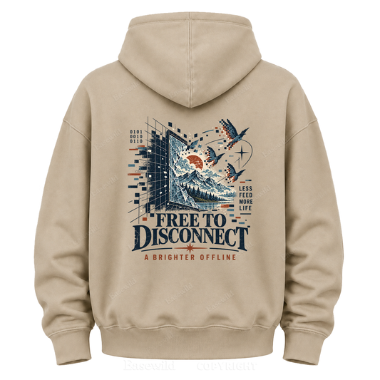 Pixel to Peaks  Graphic Hoodie