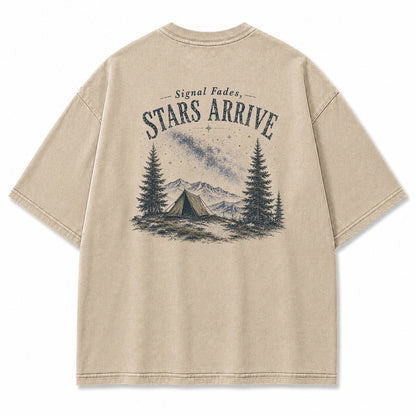 Signal Fades Stars Arrive Graphic T-Shirt