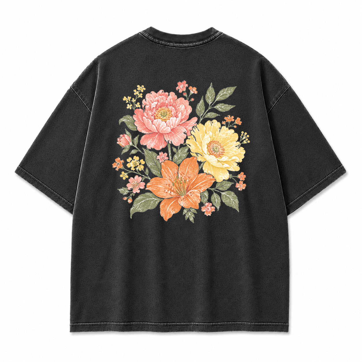 Sunlit Garden Floral Graphic T-Shirt