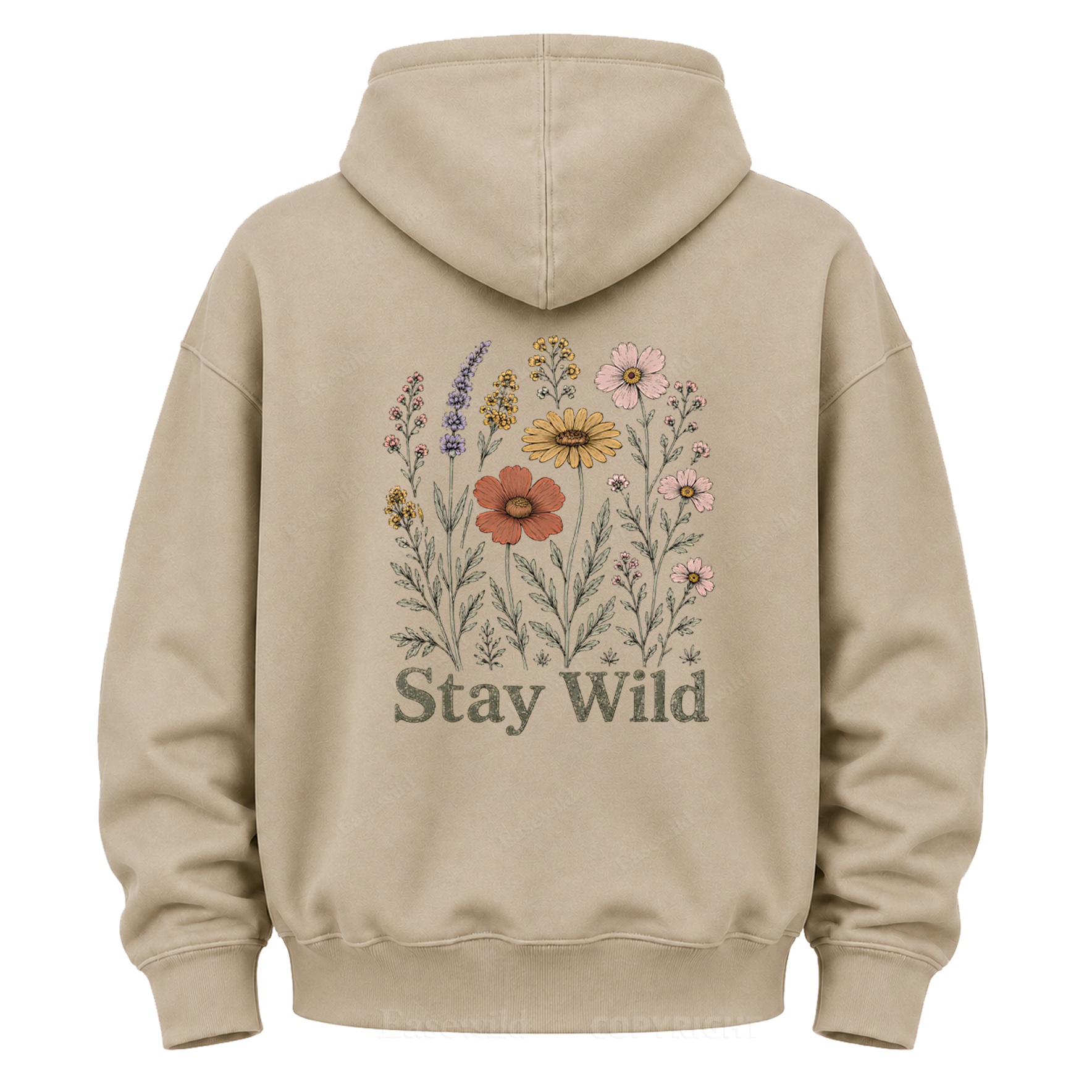 Stay Wild Wildflower Graphic Hoodie