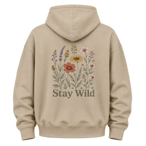 Stay Wild Wildflower Graphic Hoodie