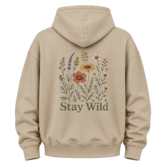 Stay Wild Wildflower Graphic Hoodie