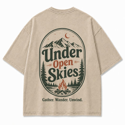 Under Open Skies Campfire Graphic Tee