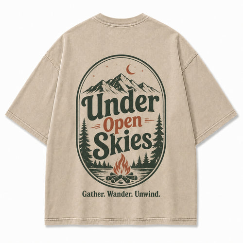 Under Open Skies Campfire Graphic Tee