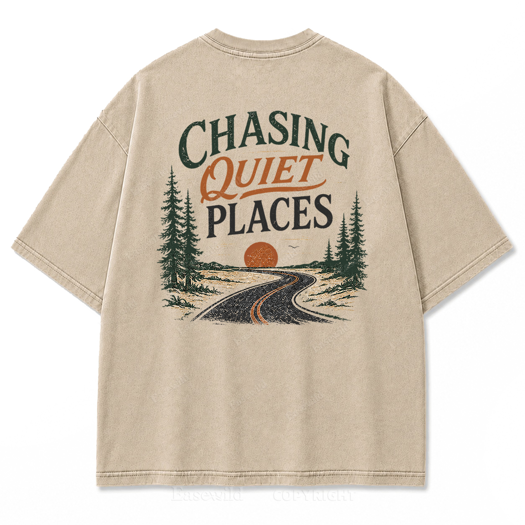 Chasing Quiet Places Washed Print Tee