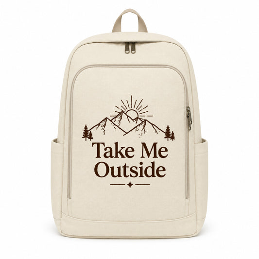 Take Me Outside Graphic Backpack