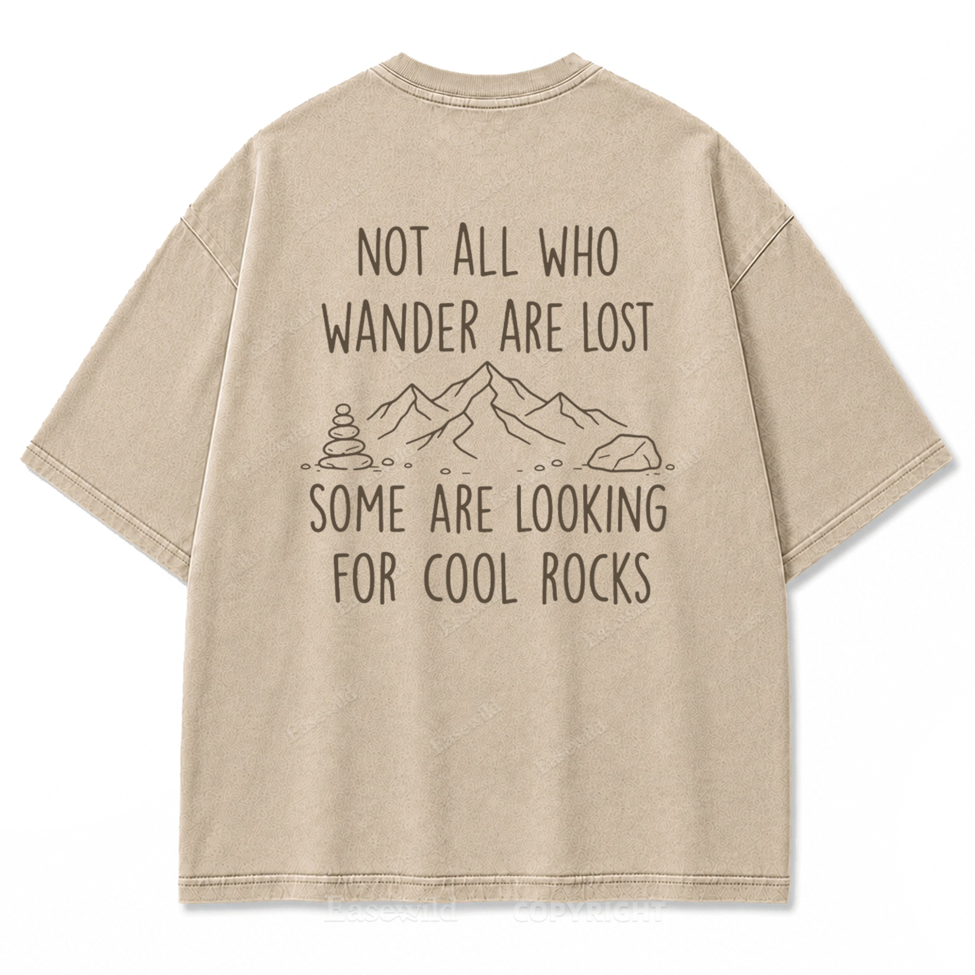 Cool Rocks Explorer Washed Print Tee