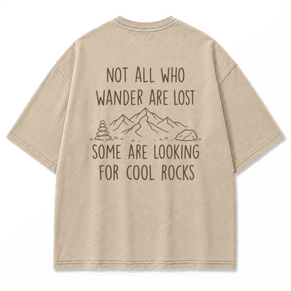 Cool Rocks Explorer Washed Print Tee