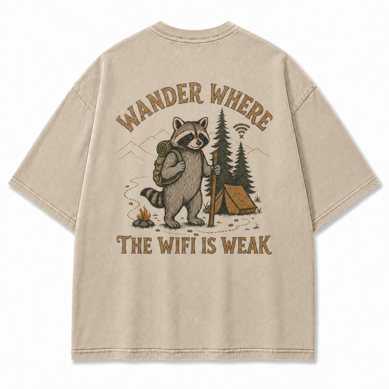 Off Grid Raccoon Graphic Tee