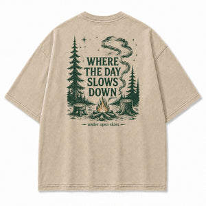 T-shirt graphique Ciel dégagé Jour tranquille