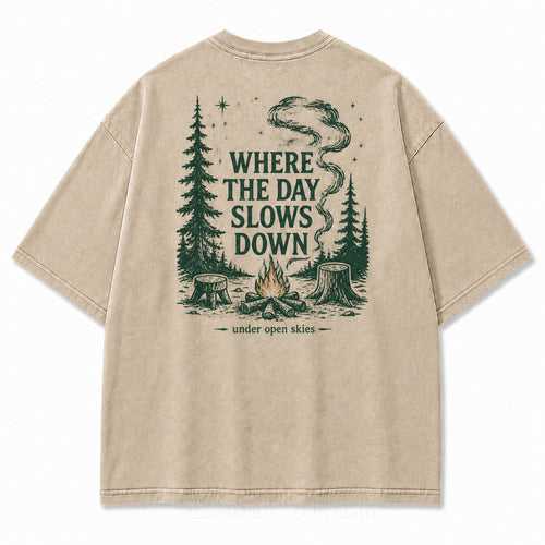 T-shirt graphique Ciel dégagé Jour tranquille