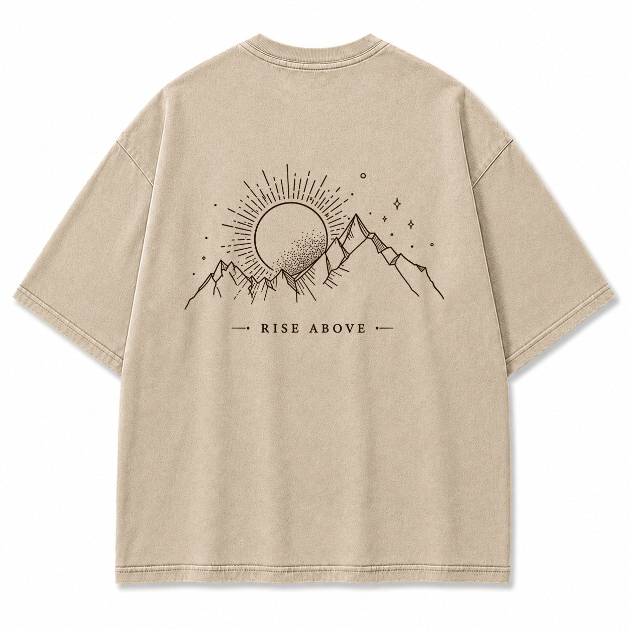 Rise Above Mountain Sun Graphic T-Shirt