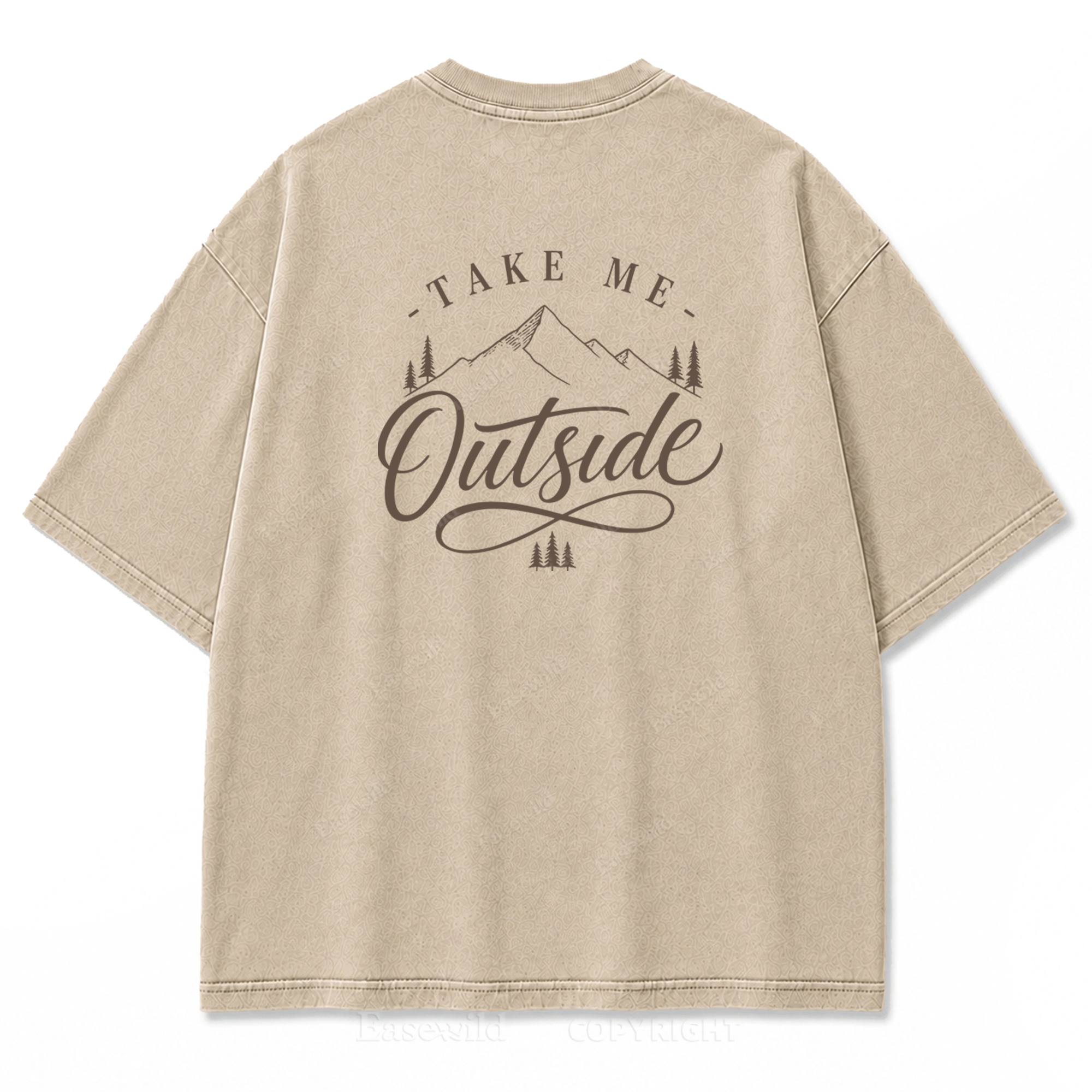 Called Back to the Outside Washed Print Tee