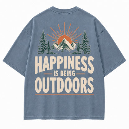 Happiness Lives Outside Tee