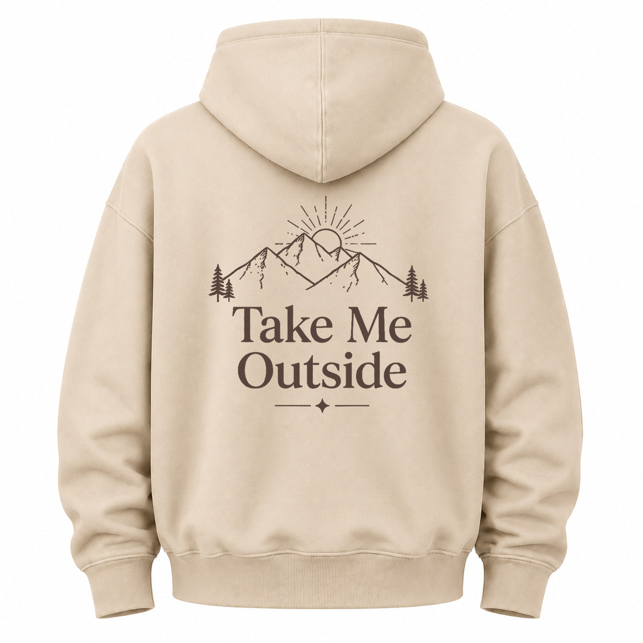 Take Me Outside Graphic Washed Hoodie