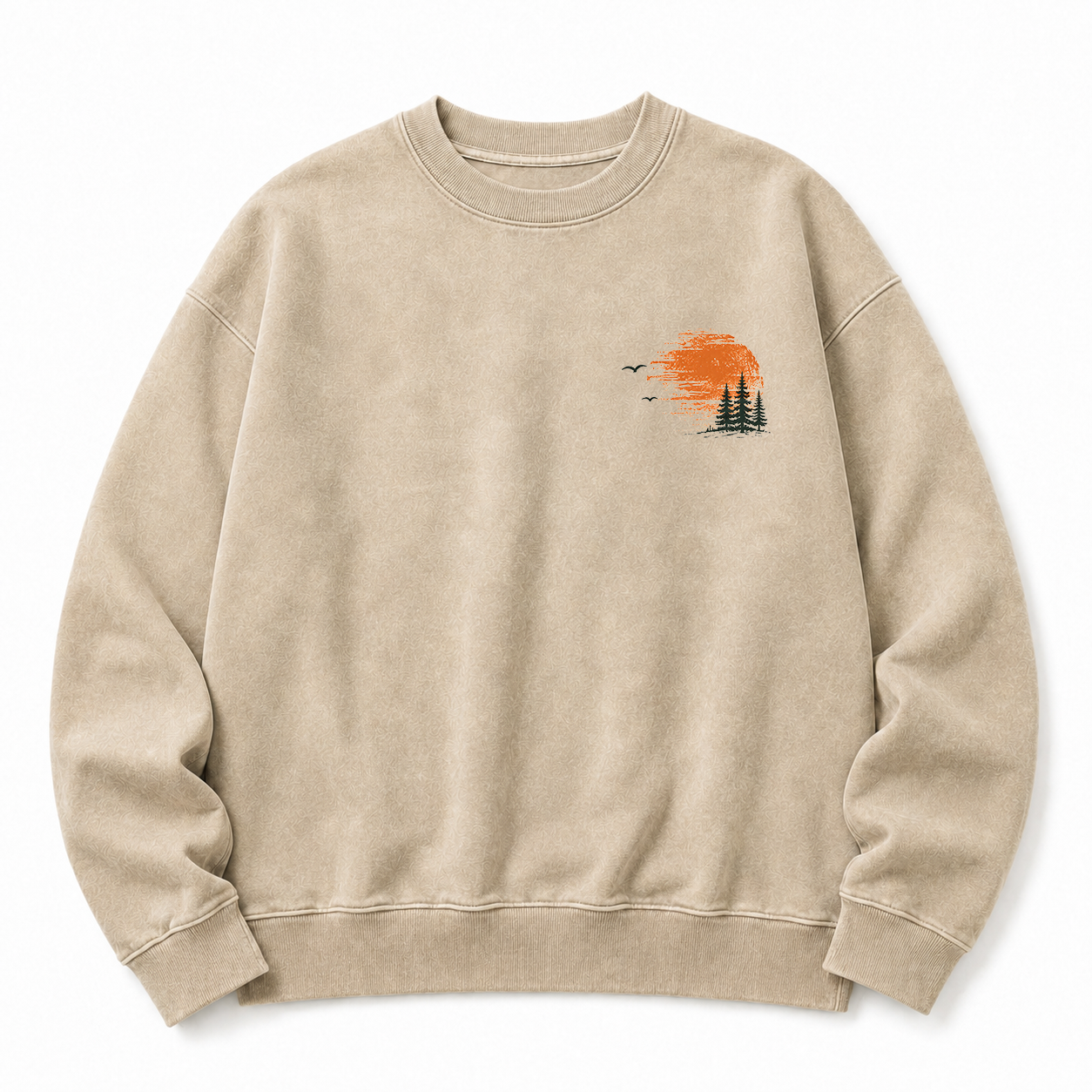 Somewhere Between Lost & Free Washed Back Graphic Sweatshirt
