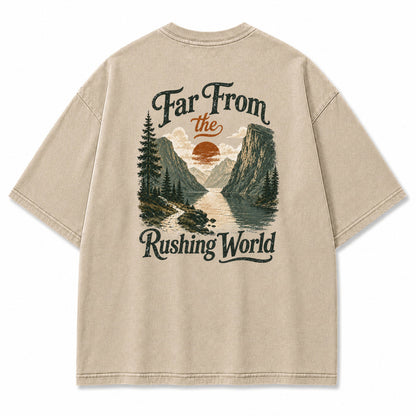 Far From the Rushing World Graphic T-Shirt