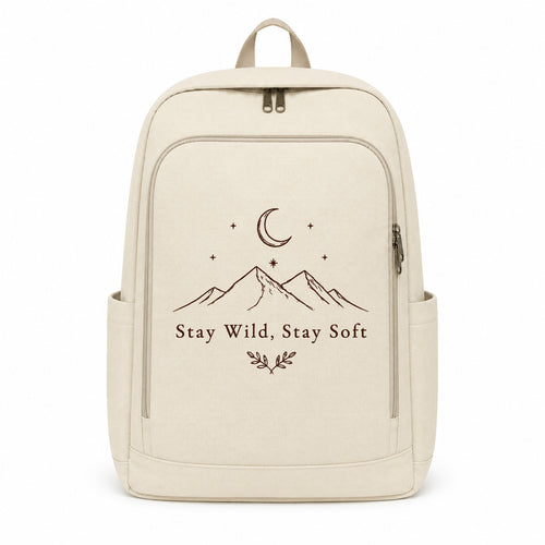 Stay Wild Stay Soft Graphic Backpack