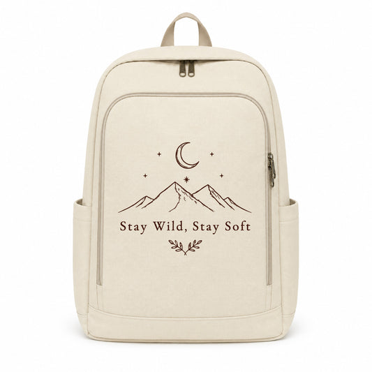 Stay Wild Stay Soft Graphic Backpack