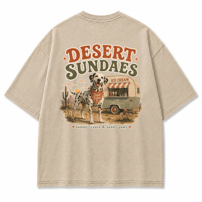 Desert Sundaes Dalmatian Graphic T-Shirt