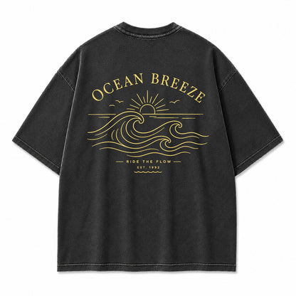 Ocean Breeze Minimal Graphic T-Shirt