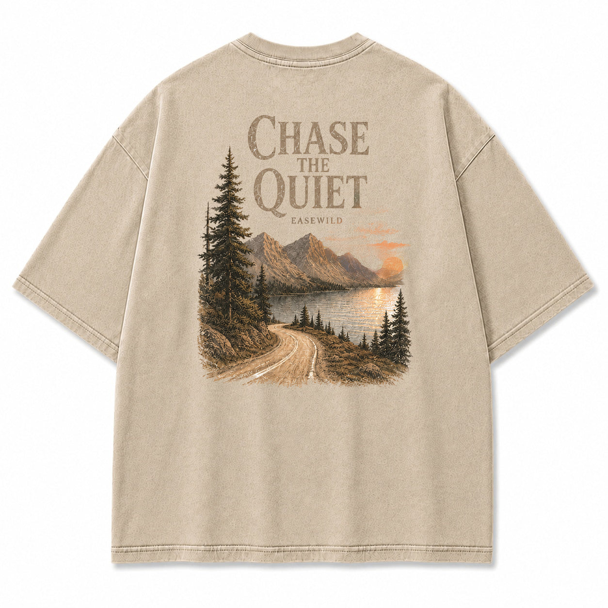 Chasing Quiet See-Berg-Grafik-T-Shirt