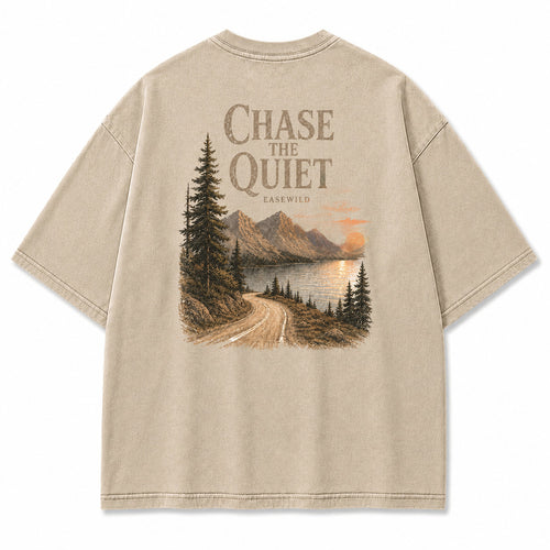 Chasing Quiet See-Berg-Grafik-T-Shirt