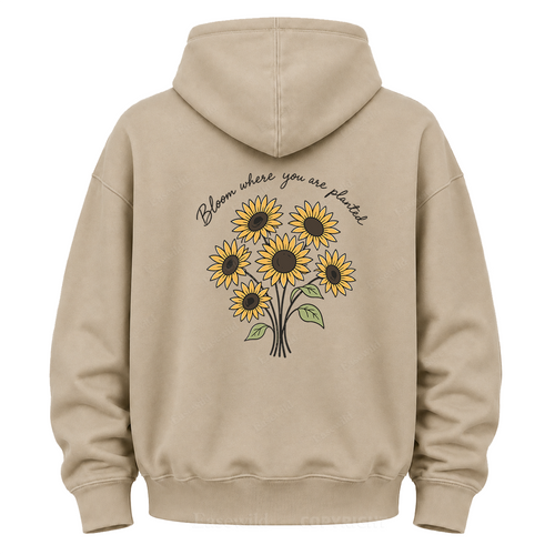 Bloom Where You Are Planted Graphic Hoodie