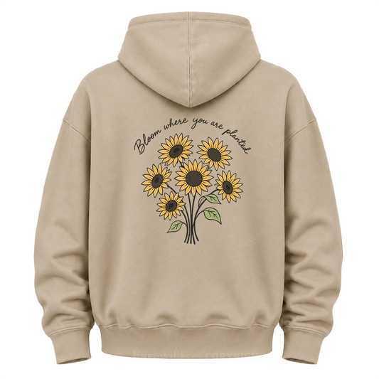 Bloom Where You Are Planted Graphic Hoodie