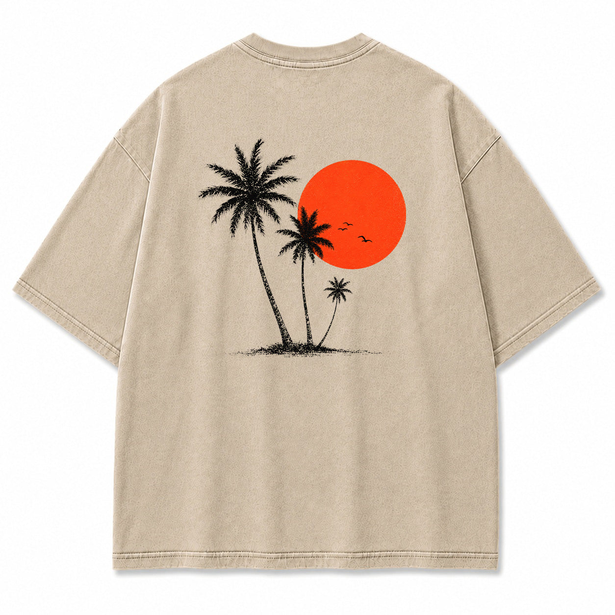 Island Glow Palm Sunset Graphic T-Shirt