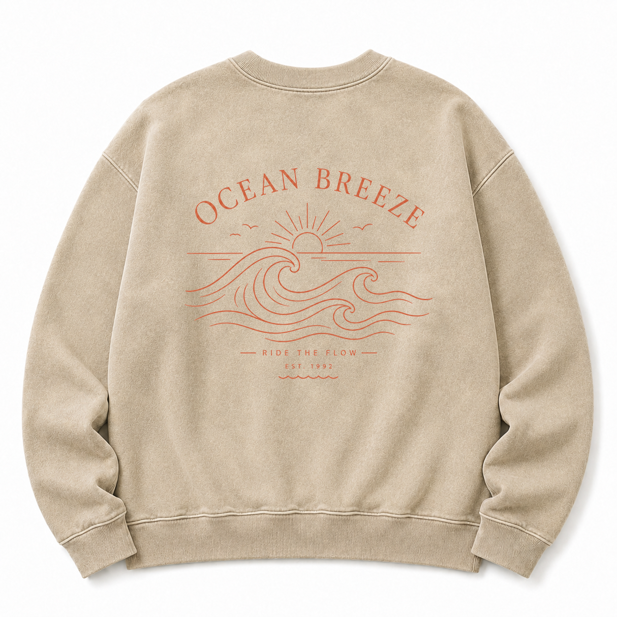 Ocean Breeze Washed Graphic Sweatshirt