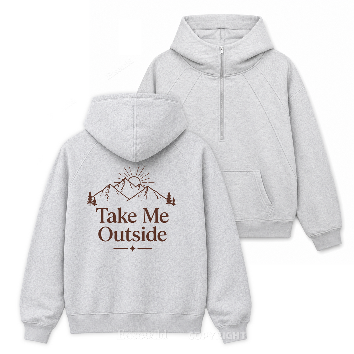 Chasing Open Trails -Zip Hoodie