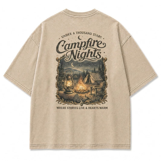 Where Stories Live Campfire Nights Graphic Tee
