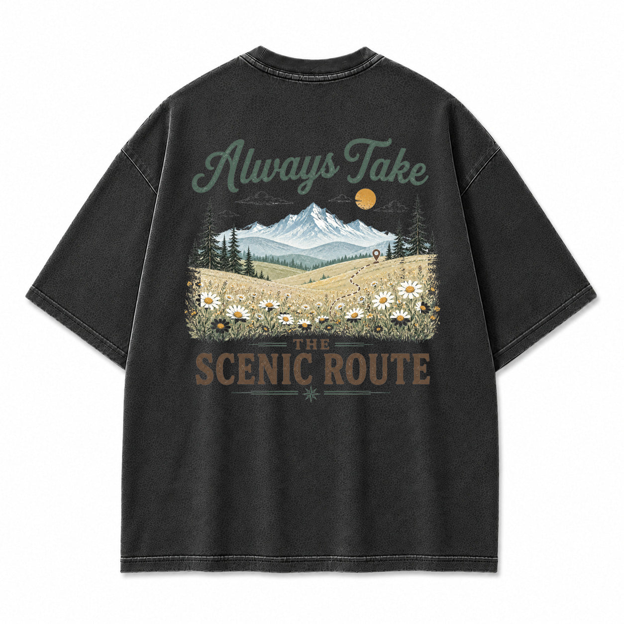 Lost in the Right Direction Back Print T-Shirt