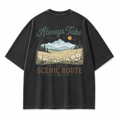 Lost in the Right Direction Back Print T-Shirt