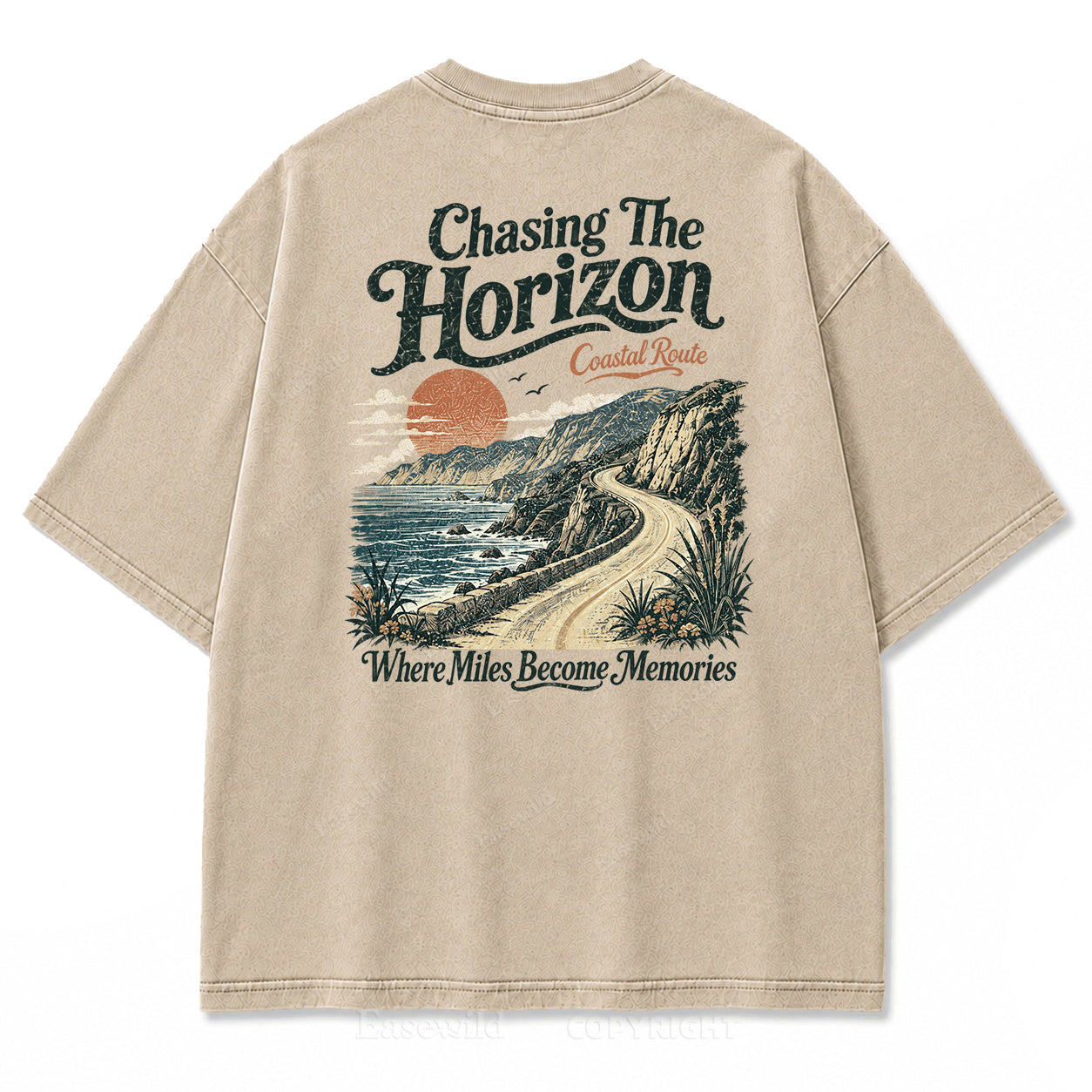 Chasing the Coastal Horizon Print Tee