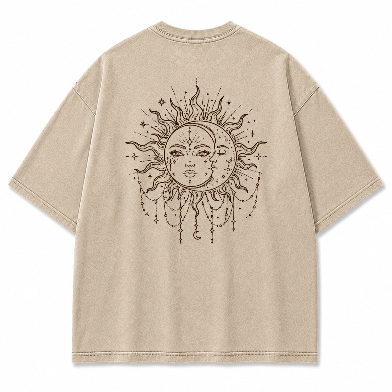 Sun Moon Celestial Spirit Graphic T-Shirt