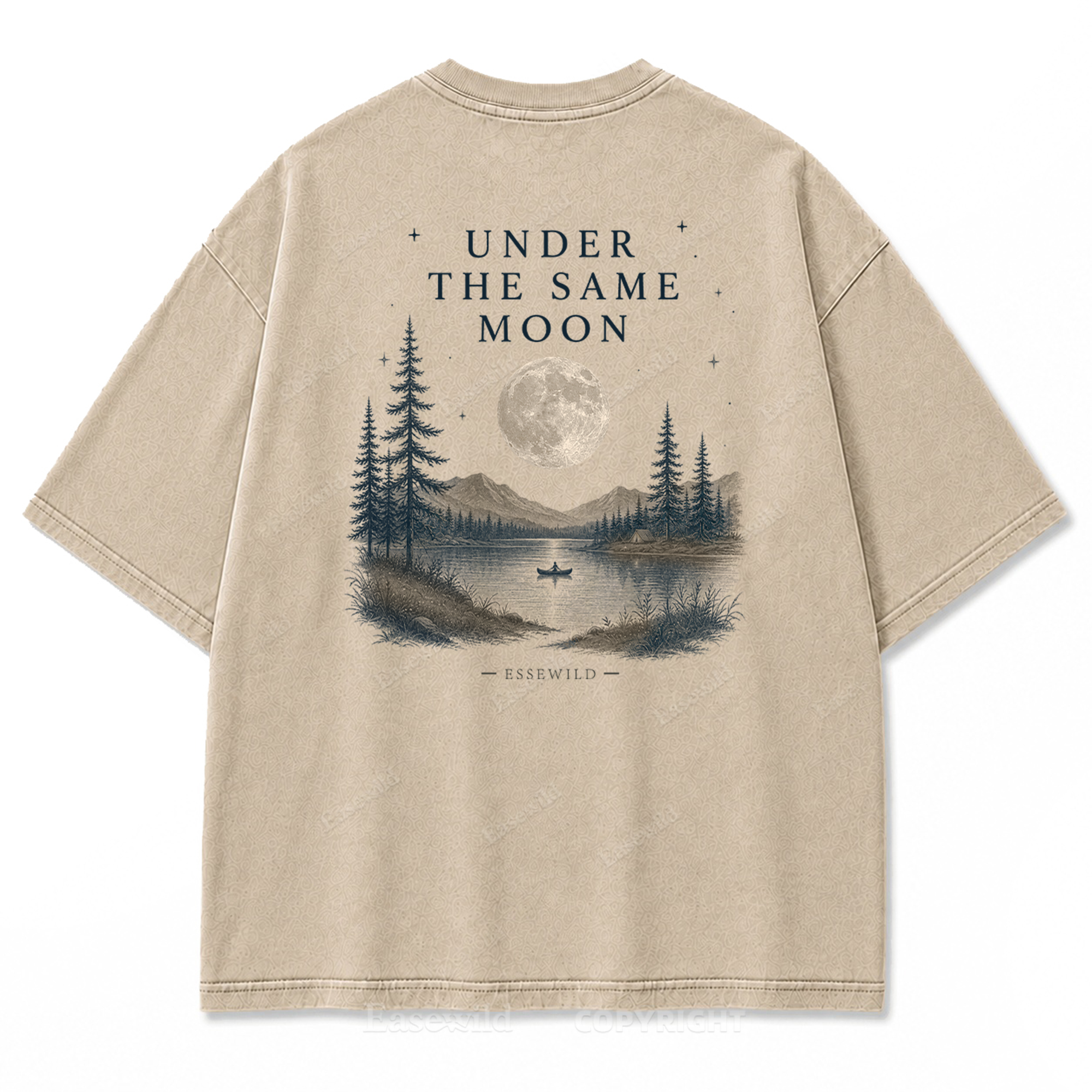 Moonlit Wilderness Washed Print Tee