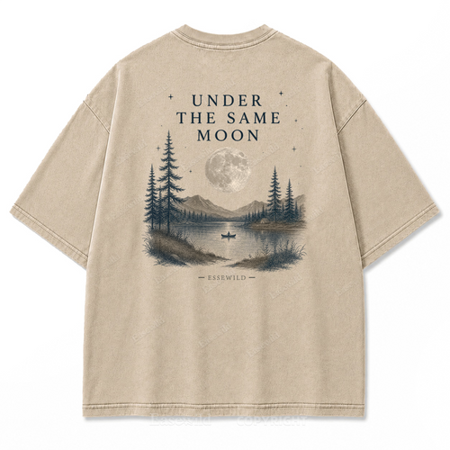 Moonlit Wilderness Washed Print Tee