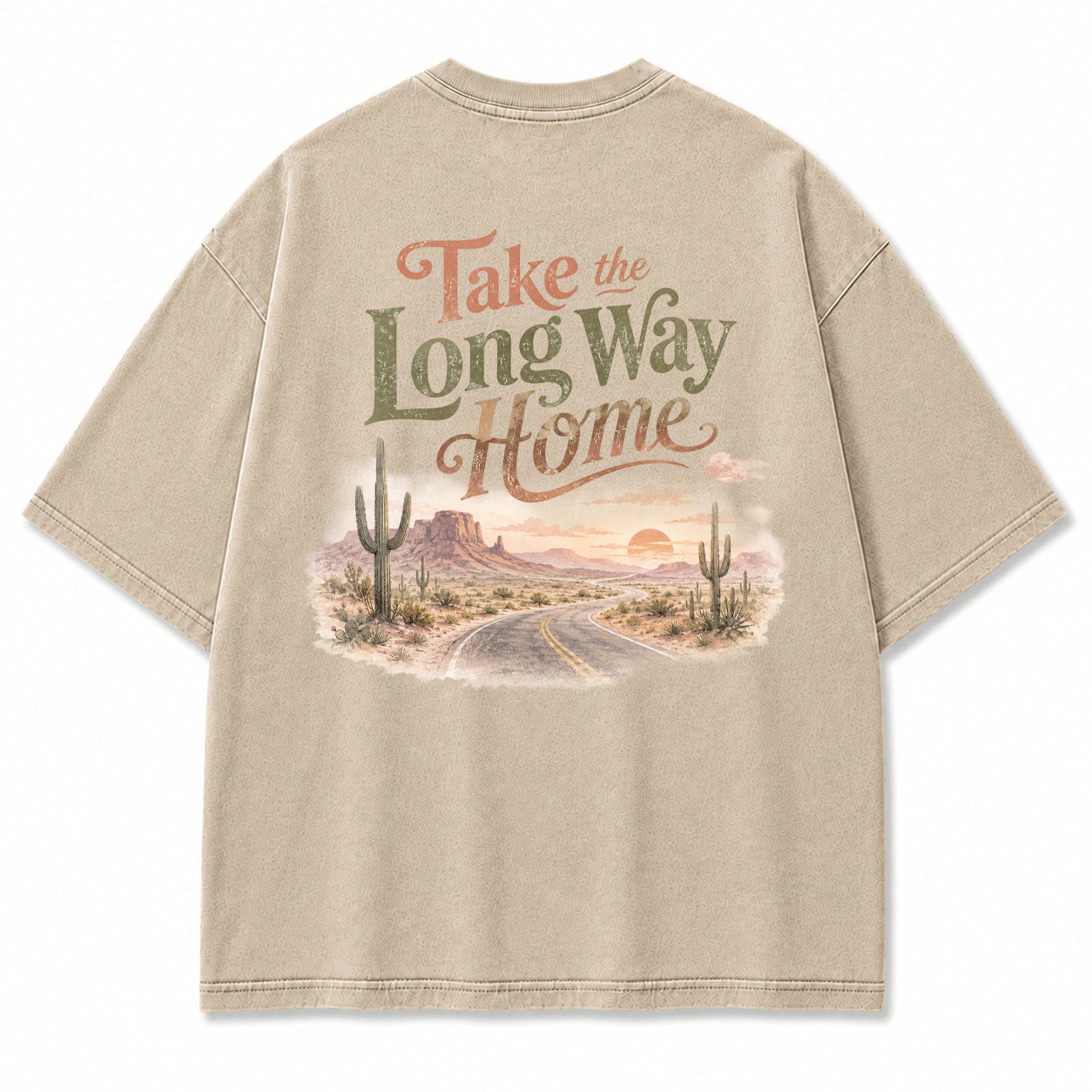 Take the Long Way Home Desert Graphic T-Shirt