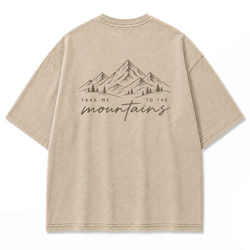 Mountain State of Mind Washed Print Tee