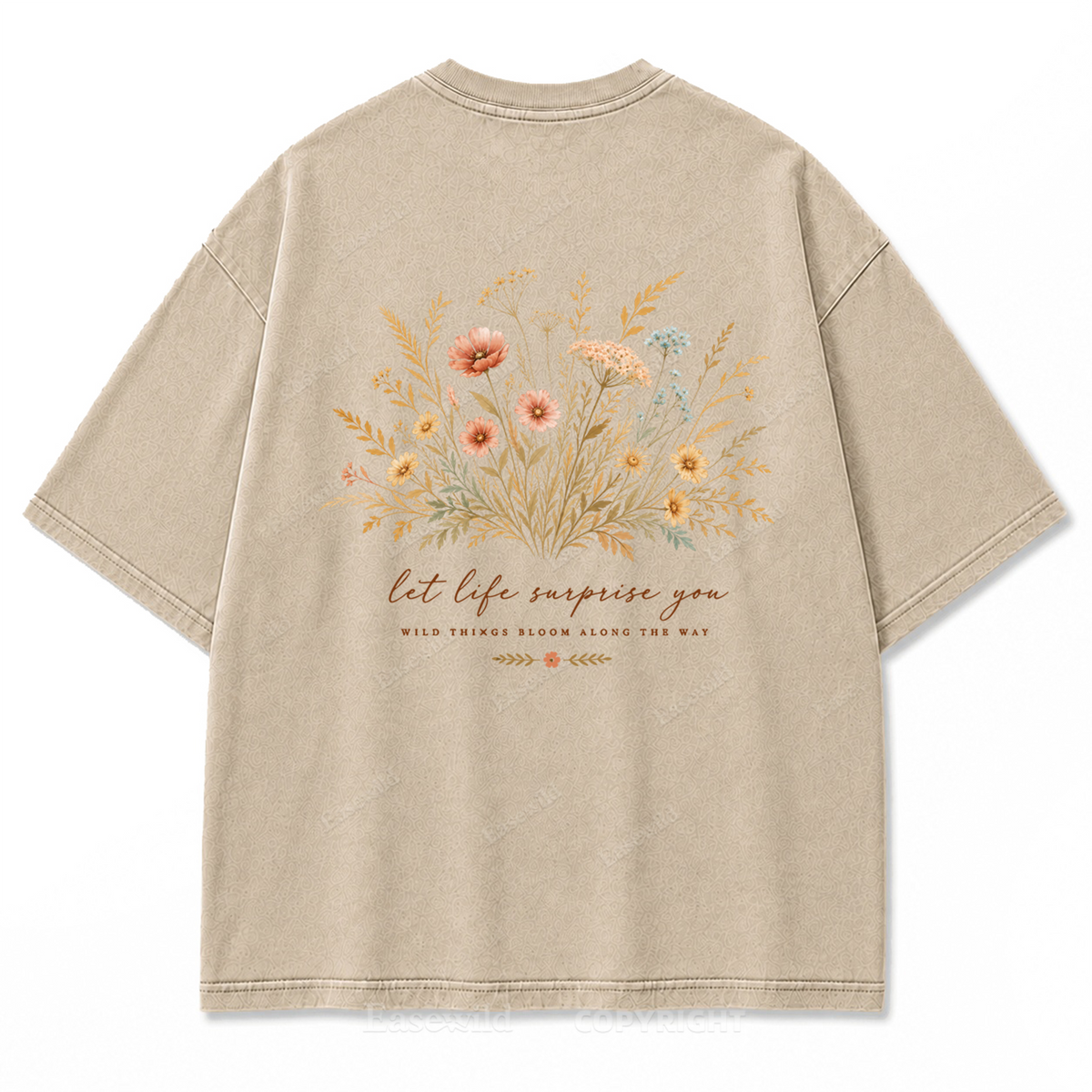 Let Life Surprise You Washed Print Tee