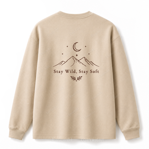 Stay Wild Stay Soft Graphic Long Sleeve Tee