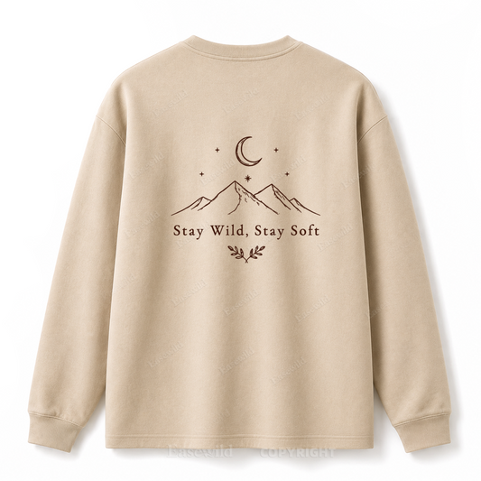 Stay Wild Stay Soft Graphic Long Sleeve Tee